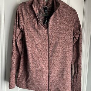 Lululemon Athletica Pink and Grey hooded jacket